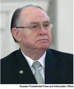 Picture credit: Russian Presidential Press and Information Office.  Academician Mikhail Titarenko.