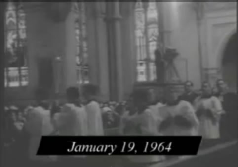 Youtube video clip: January 19, 1964 -- Tribute To Late President At Cathedral in Boston Youtube video clip: January 19, 1964 -- Tribute To Late President At Cathedral in Boston